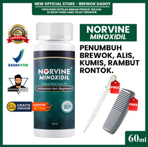 Minoxidil 5% Norvine BPOM Penumbuh Rambut Cepat & Brewok Ada Kirklande Original | BREWOK DADDY