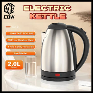 CQW Household Kettles Wireless Electric Kettle Heater Stainless Steel Electric Coffee Kettle