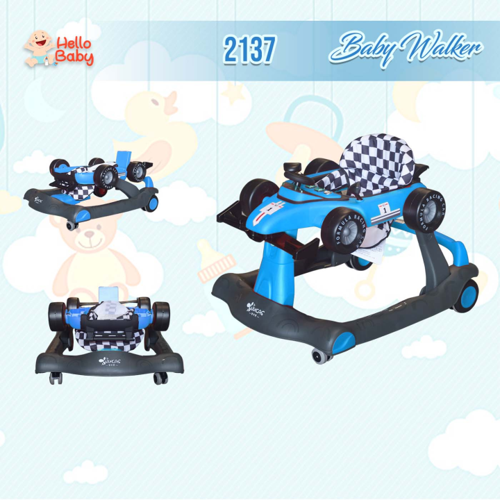 Hello Baby F1 3 in 1 Baby Walker Rocker Formula Racing Car | Lazada PH