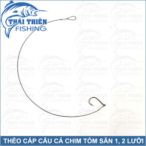 Combo 2 Bộ Thẻo Cáp Câu Cá Chim Trê Răng Sắc Bén Tóm Sẵn 1 2 Lưỡi Dùng Câu Sông Thiên Nhiên Hồ Dịch Vụ