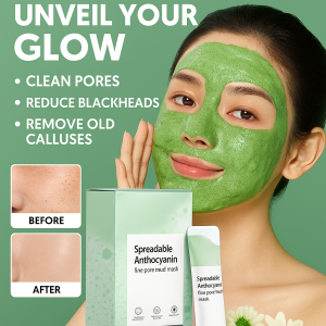 Anthocyanin Pore Minimizing Whitening Bubble Mask for Mixed Skin Brightening Pore Shrinking and Delicate Texture