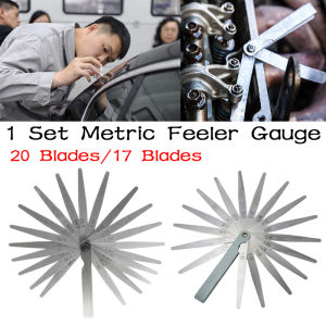 1 Set Metric Feeler Gauge 17/20 Blades 0.02-1.00mm For Measurements Tools