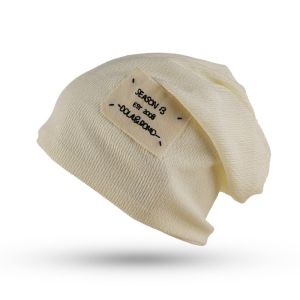 Thời Trang Hip-hop Punk dệt kim xếp chồng lên nhau hat/thoáng khí có độ co giãn cao áo len chui đầu dệt kim hat/Giữ ấm mềm thêu Beanie cap Ins Hàn Quốc dui dui hat cho nữ Phụ nữ