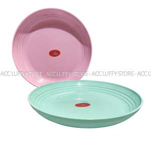 12 PCS/ Satu Lusin Piring Deborah Saji Bulat - Piring Makan Saji Round Plate Multiwarna