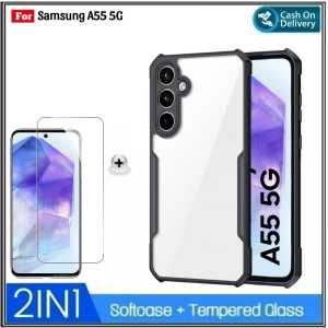 Paket 2in1 Soft Case Casing SAMSUNG GALAXY A55 5G A14 5G 2023 A14 4G LTE A24 4G LTE M14 5G A23 5G