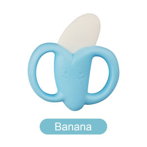 Mumystation Mainan teether bayi silikon gigitan dengan rattle