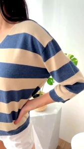 JI-EUN KNIT TOP-atasan rajut wanita korea