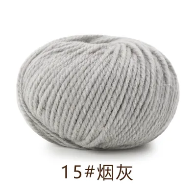 50g Worsted Middle Thick Thread 55M Blended Soft Baby Merino Wool Yarn Yak Cashmere for Hand Knitting by 3.5 mm Crochet Needle 100g/ball