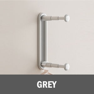 AKIRO HOME Malaysia Storage Hanger Adjustable Rack Punch Free Hook Cloth Towel Holder Wall Mounted Penyangkut Baju 衣架收纳架
