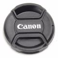 Cover Tutup Lensa Kamera Canon Lens Cap Penutup 67mm 72mm 77mm 82mm Front Cover Tutup Tutupan Pelindung Lensa Depan DSLR Anti Debu Kotoran Lens Protector Kamera Camera Hobi Foto Photo Fotografer Photography s6186 - Black. 