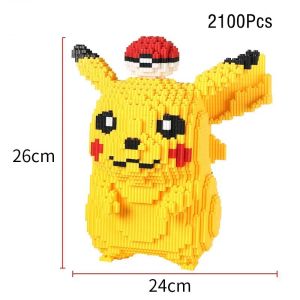 Pokemon Pikachu Building Block Bulbasaur Charmander 3D Model Assembly ConnectionBrick Figure Toys for Home Decora2026