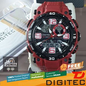 JAM TANGAN DIGITEC ORIGINAL - JAM DIGITEC DA-2030TMR JAM DIGITEC DA2030 JAM DIGITEC 2030 JAM DIGITEC DA2030TMR - Men TR - Resin - Merah - Diameter 5 CM - Jamdunia / Jam dunia JD18 JAM TANGAN PRIA JAM PRIA JAM TANGAN ANTI AIR # DEL01