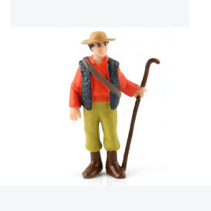 LABAICAI 1:25 Scale Shepherd Worker Children Gift Kid Toy Action Home Decoration Farm Human Figure Simulation Farmer Farmer People Model