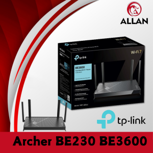 ALLAN TP-Link BE230 BE3600 3.6Gbps Dual-Band WiFi 7 2.5G Multi-Gig Ports Easy Mesh & Easy Set-up Router