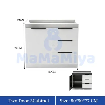 MaMaMiya Kitchen Storage Cabinet Stainless Steel Kitchen Utensil Storage Cabinets Cupboard With Sink Cabinet Lockers