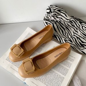 Soft rubber round toe 2cm heel sandal shoes