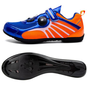 SOCRS Professional Cycling Carbon Fibre Luminous Fluorescent Reflective Cleat Shoes for Men SPD High Quality RB Carbon Speed Shoes MTB Road Mountain Bicycle Shoes Locked Men Sneakers MTB Shimano Size 36-47 {Free Shipping}