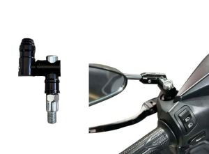 CNC SIDE MIRROR 360 folding mechanism Degree Glass Leg Processor For Side Mirror Fully Adjustable CNC UNIVERSAL motorcycle extension