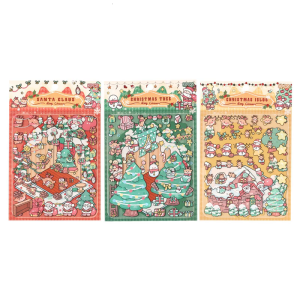Christmas Eve Sticker DIY Scene Sticker Festival Sticker Scrapbooking Supplies for Adult Kids