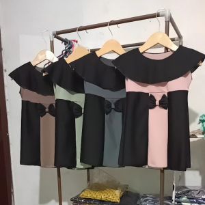 paket 3pc dress anak dress kekinian dress anak murah dress Sabrina