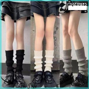 【WQ】 COD ถุงเท้าขายาวสำหรับผู้หญิงถุงเท้าถักขนแกะสำหรับฤดูใบไม้ร่วงและฤดูหนาว