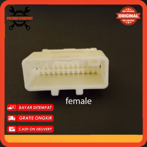 Soket Head Unit Kosongan Pin 24 Male Female Mobil Toyota Original