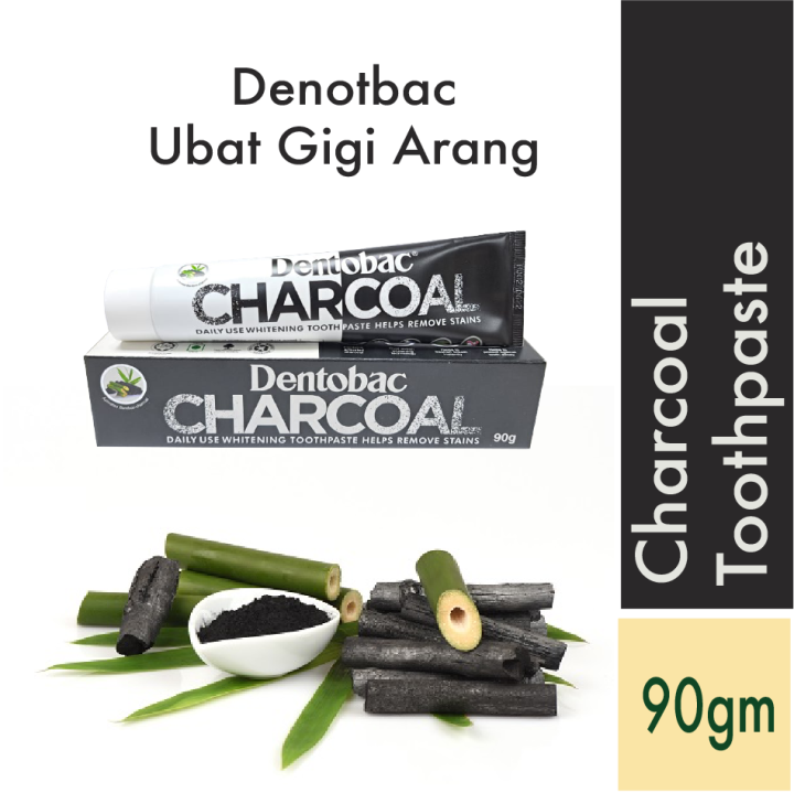 Dentobac Charcoal Toothpaste 90gm / Ubat Gigi Arang 90gm