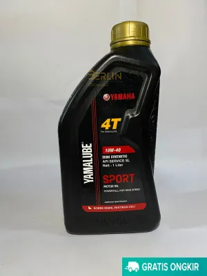 OLI MOTOR YAMALUBE SPORT BLACK LIMITED OIL SEMI SYTENTIC API SERVICE SL 1LITER - BISA COD