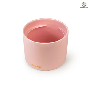 Maoxga น้ำพุแมวไร้สายเซรามิก 2L สำหรับแมวและสุนัข ระบบเสียงเงียบ 6000mAh ประหยัดพลังงาน