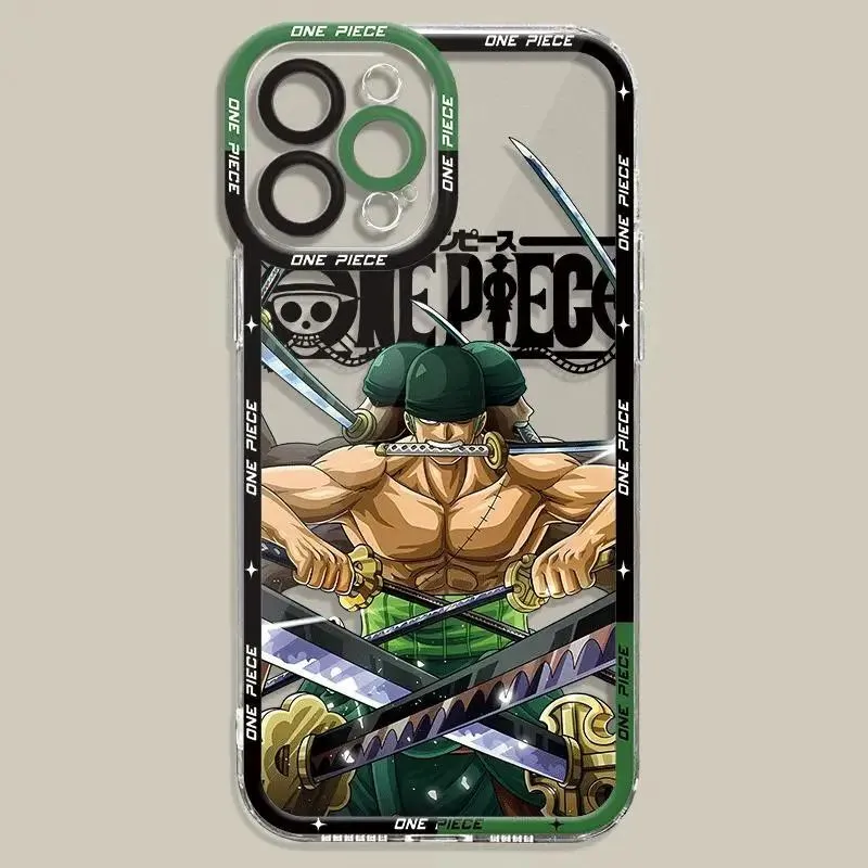 Eouine Custodia Per Xiaomi Redmi 9A/9i/9AT (6.53") - Cover Morbida TPU Con Design Anime Zoro - Antiurto E Antigraffio