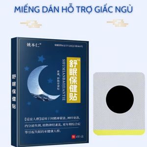 Miếng Dán Thảo Dược Giúp Ngủ Ngon Hỗ Trợ An Thần Giảm Mất Ngủ Căng Thẳng Đau Nhức – Hộp 8 Miếng