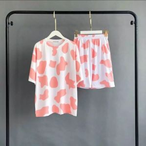 CÓ 2 MÀU - Bộ Quần Áo thun Nam Nữ Họa Tiết BÒ SỮA độc đẹp vải thun lạnh siêu mát thiết kế thời trang