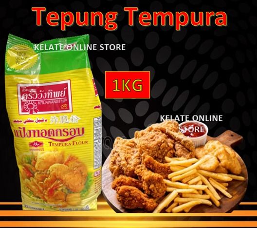 Tepung Tempura   Tempura Flour 1kg   Tepung Goreng Ayam Thailand 