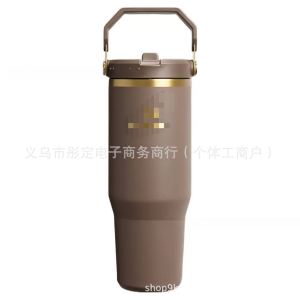 Màu mới 2026 Phiên bản giới hạn mùa thu STANLEY Kinh Điển 30oz Cốc cà phê giữ lạnh bằng thép không gỉ có ống hút xách tay