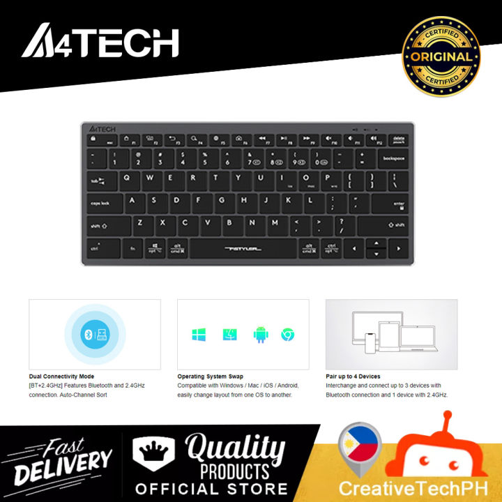 GREY FBX51C A4Tech FBX51C Bluetooth & 2.4G Wireless Dual Mode ...