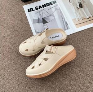 Fashionable new womens sandals with colorful soles