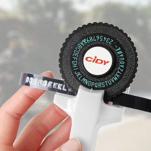 CIDY C101 3D Embossing Label Maker DIY Manual Typewriter Cidy C-101 Self Adhesive Printer with 2Rolls 9mm Label for Dymo 3D Tape