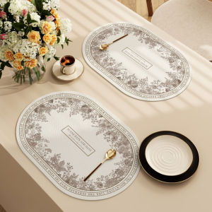 Alas Tatakan Piring Gelas Panci Alat Makan/Alas Tatakan Piring Meja Makan Table Material Tahan Panas Antislip Alas Meja Makan Table Mat Anti Panas 45CM X 30CM Alas Meja Makan Anti Panas