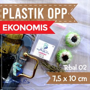 Plastik Opp 75x10 Cm 02 Micron / Plastik Lem / Plastik OPP Seal untuk Pengemasan Jajanan Roti Kue Souvenir Aksesoris Baju Buku Undangan