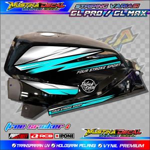 STRIPING VARIASI HONDA GL PRO - GL MAX / STICKER LIST VARIASI MOTOR HONDA GL PRO - GL MAX