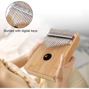 Senda Kalimba 17 Keys Thumb Piano and Tune HammerPortable Mahogany Body Finger Piano Kit