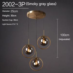 Modern minimalist bedroom bedside Pendant Light Retro Nordic wind glass Hanging Light Bar stair living room dining room Ceiling Light chandelier Pendant LampFast shipping