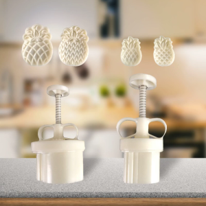 Pineapple Mooncake Mold 25/125g Mould Cutter Hand Pressure Baking Gadget for DIY Dessert Cutter Pastry Decoration Tool