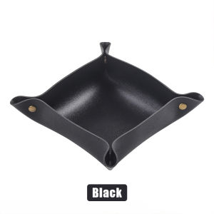 Nordic Style Leather Storage Tray Desktop Organizer for Key Jewelry Cosmetic Storage Box Folding Organizer Home Decoration Leather Herb Tobacco Rolling Tray Foldable Cigarette Tobacco Rolling Tray Tobacco Roller Grinder Tray Herb Tobacco Storage Tray
