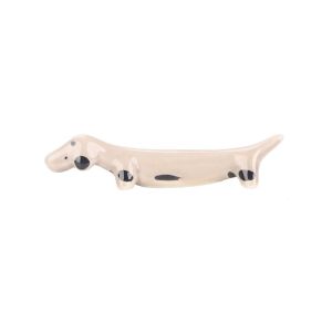 LINSBAYWU Phòng bếp Khách sạn Puppy Shaped Tao nhã Gốm sứ Dễ thương Giá để đồ ăn Phần còn lại của đũa Giá đỡ bộ đồ ăn Giá đỡ đũa