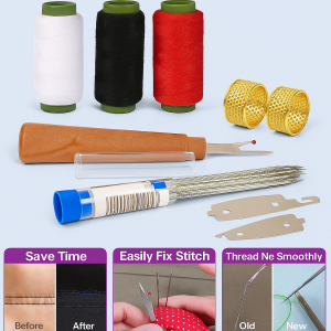 [Great Value 34-Piece Set] Large-Eye Steel Needle Sewing Tool Set Hand Sewing DIY Apparel Craft Sewing Supplies 大眼钢针缝纫工具套装