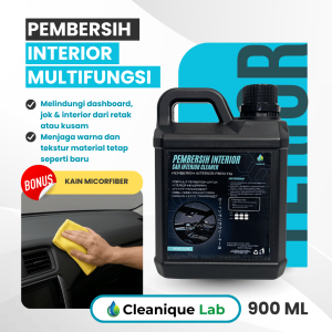 Obat Pembersih Interior Mobil 900ml Cairan Pengkilap Jok Dashboard Anti Lengket