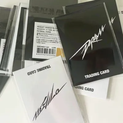 Kpop Aespa Small Card Drama Black and White Random Card Idol Collectible Card Postcard