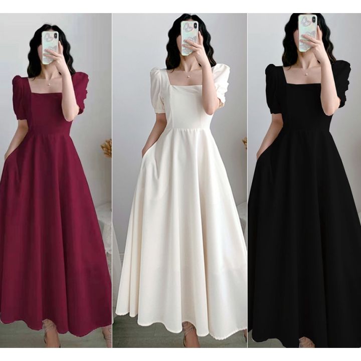White Dress Korean Dress Plus Size Dress For Civil Wedding Formal