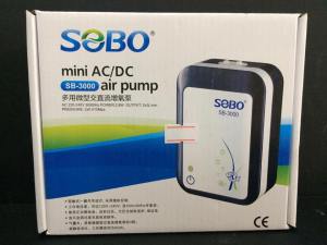 Máy sục sủi khí oxy tích điện 2 vòi SOBO SB-3000. Phụ kiện hồ cá Oxy tích điện